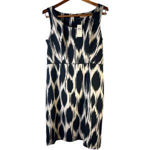 VTG Retro Preppy Luxury Silk Ann Taylor Knee Length Cocktail Dress, Women's  8